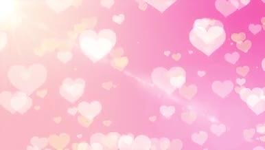 4k粉色红色唯美浪漫婚礼光斑粒子婚礼背景视频的预览图